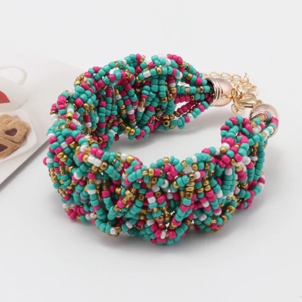 Turquoise Candy color Bohemian Chunky Bracelet